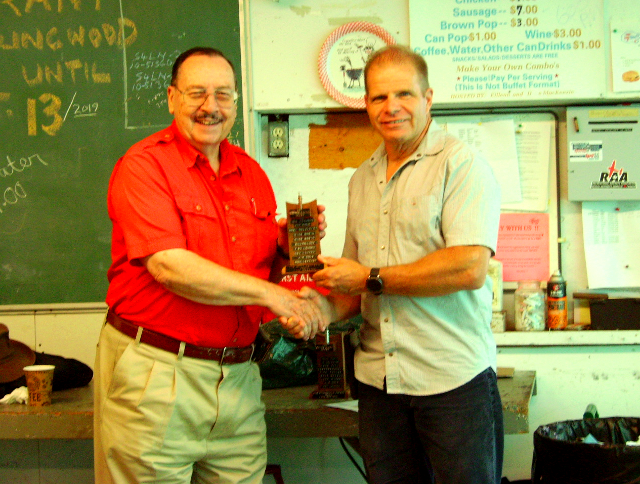 Trevor P. awarded the Copper Cleco trophy